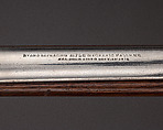 Evans Repeating Rifle Co. Transition Model Lever Action Musket, Manufactured by Evans Repeating Rifle Company (American, Mechanic Falls, Maine 1873–1881), Wood, steel, nickel, American, Mechanic Falls, Maine and New York