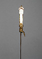 Hunting Sword, Steel, brass, gold, porcelain, pigments, German, Saxony