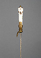 Hunting Sword, Steel, brass, gold, porcelain, pigments, German, Saxony