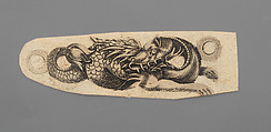 Pull of Engraved Firearm Ornament, Ink, paper, French