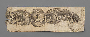 Pull of Engraved Firearm Ornament, Ink, paper, French