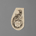Pull of Engraved Firearm Ornament, Ink, paper, French