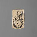 Pull of Engraved Firearm Ornament, Ink, paper, French