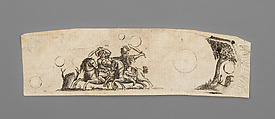 Pull of Engraved Firearm Ornament, Ink, paper, French