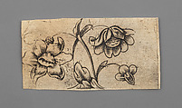 Pull of Engraved Firearm Ornament, Ink, paper, French