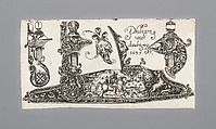 Engraving of a Wheellock Pistol, Philippe Daubigny  French, Ink, paper, French, Paris
