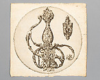 Engraving of a Design for a Sword Hilt, Du Casse  French, Ink, paper, French, Paris