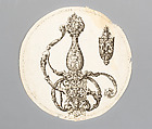 Engraving of a Design for a Sword Hilt, Du Casse  French, Ink, paper, French, Paris