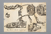 Engraving of Firearms Ornament from the Pattern Book <i>Plusieurs pieces de l'arquebuzerie / recueillies et inventeés par Francois Marcou</i>, C. Jacquinet French, Ink, paper, French, Paris