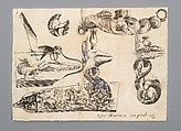 Engraving of Firearms Ornament from the Pattern Book <i>Plusieurs pieces de l'arquebuzerie / recueillies et inventeés par Francois Marcou</i>, C. Jacquinet French, Ink, paper, French, Paris