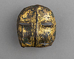 Visor of a Miniature Helm, Copper, gold, French