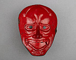 Mask (Sōmen), Lacquered iron, copper, gold, Japanese