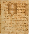 Manuscript Memorandum of George Washington Describing Work to be Done on His Swords, George Washington  American, Pen and ink on paper, American