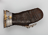 Pair of Mitten Gauntlets, Valentin Siebenbürger (German, Nuremberg, ca. 1510–1564, master in 1531), Steel, gold, German, Nuremberg