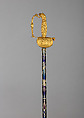 Sword and Scabbard Presented to Captain Samuel Chester Reid (1783–1861), John Targee (American, ca. 1774–1850), Gold, brass, steel, American, New York