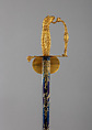 Sword and Scabbard Presented to Captain Samuel Chester Reid (1783–1861), John Targee (American, ca. 1774–1850), Gold, brass, steel, American, New York