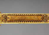 Sword and Scabbard Presented to Captain Samuel Chester Reid (1783–1861), John Targee (American, ca. 1774–1850), Gold, brass, steel, American, New York