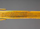 Sword and Scabbard Presented to Captain Samuel Chester Reid (1783–1861), John Targee (American, ca. 1774–1850), Gold, brass, steel, American, New York