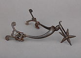 Rowel Spur (Left), Iron alloy, gold, Netherlandish or German