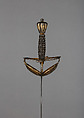 Sword, Steel, gold, blade, German; hilt, possibly Flemish