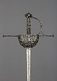 Cup-Hilted Rapier, Steel, Spanish