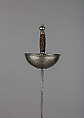 Cup-Hilted Rapier, Steel, copper, Spanish