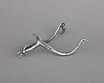 Rowel Spur, Iron alloy, possibly Italian