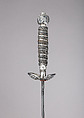 Smallsword with Scabbard, Silver, steel, wood, leather, textile, probably Dutch