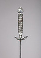 Smallsword with Scabbard, Silver, steel, wood, leather, textile, probably Dutch