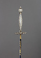 Smallsword, Steel, gold, silver, textile, paste jewels, French