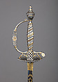 Presentation Smallsword with Scabbard of Admiral Marriot Arbuthnot (1711–1794), Gold, steel, wood, fish skin, British