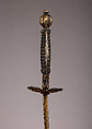 Smallsword, Steel, gold, wood, textile, French
