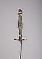 Smallsword, Steel, gold, wood, textile, French