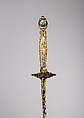 Smallsword with Scabbard, Steel, silver, gold, wood, leather, textile, French
