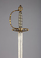 Smallsword, Steel, gold, silver, hilt, possibly India; blade, possibly European