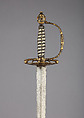 Smallsword, Steel, gold, silver, hilt, possibly India; blade, possibly European