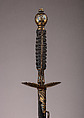 Smallsword with Scabbard, Steel, gold, wood, leather, textile, Northern Indian, for the Western market