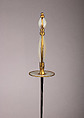 Smallsword, Bronze, gold, mother-of-pearl, steel, textile, Western European