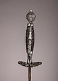 Smallsword, Silver, steel, wood, textile, gold, German, possibly Augsburg