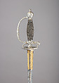 Smallsword, Silver, gold, wood, steel, French, Strasbourg