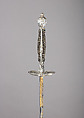 Smallsword, Silver, gold, wood, steel, French, Strasbourg