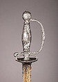Smallsword, Silver, steel, gold, textile, French, Paris