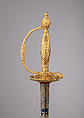 Smallsword with Scabbard, Gold, steel, wood, fish skin, textile, French, Paris