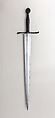 Sword with Scabbard, Steel, leather, North Italian