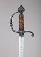 Rapier, Steel, copper, wood, probably French