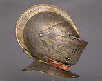Armor for Heavy Cavalry, Steel, gold, leather, textile, French