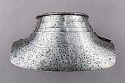 Gorget, Steel, leather, German