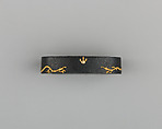 Sword-Hilt Collar (Fuchi), Copper-gold alloy (shakudō), gold, Japanese