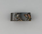 Sword-Hilt Collar (Fuchi), Copper-silver alloy (shibuichi), copper-gold alloy (shakudō), copper, gold, silver, Japanese