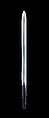 Blade and Mounting for a Double-Edged Dagger (Ken), Steel, wood, copper, gold, Japanese